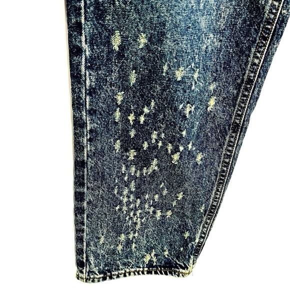 URBAN OUTFITTERS BDG High Rise Waisted Baggy Jeans Blue Acid Wash Distressed 26 - Picture 6 of 12
